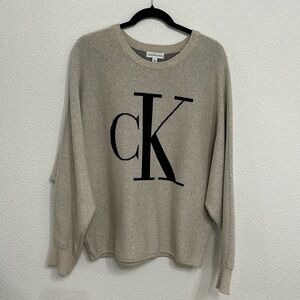 Calvin Klein knitted CK sweater and black size medium